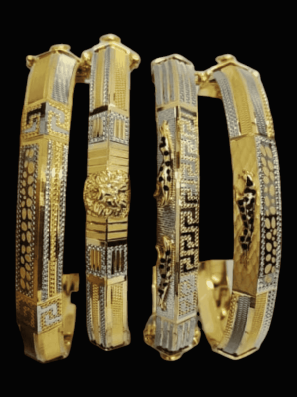 25grams men's gold kada design in india