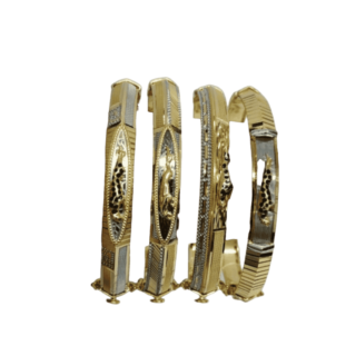 25 Grams men's gold kada design with weight