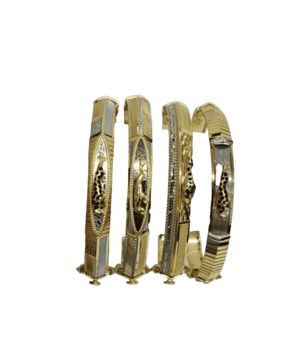 25 Grams men's gold kada design with weight